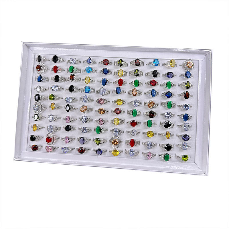 Mixed Fashion Zirconia Rings