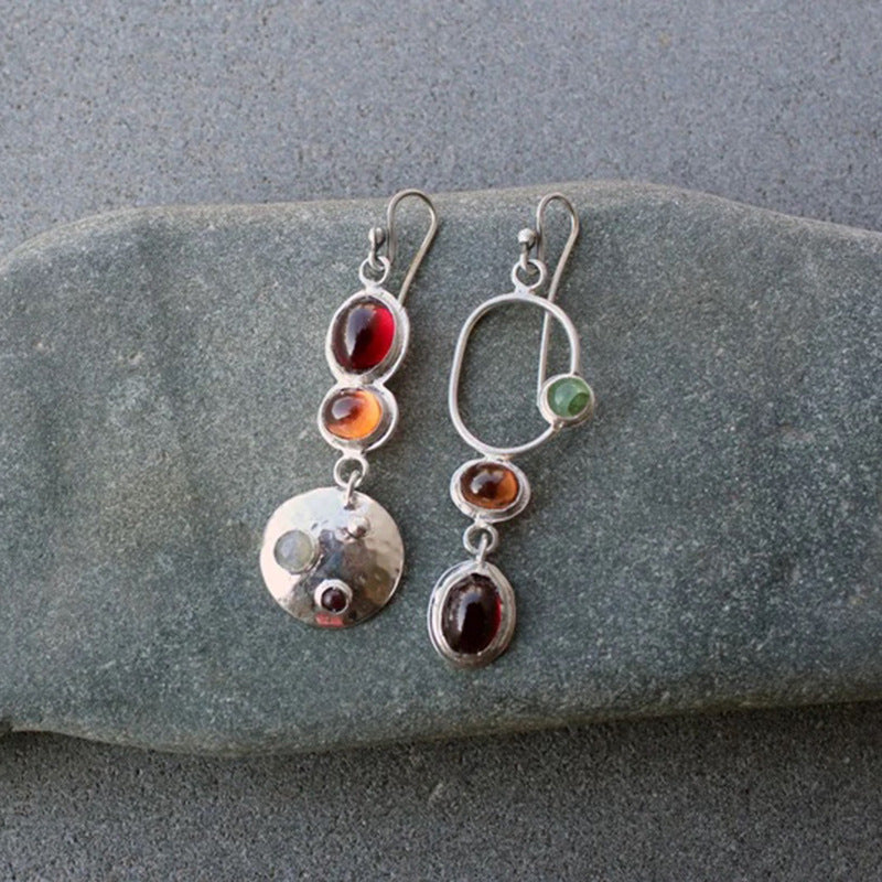 Vintage Asymmetrical Handmade Women's Earrings