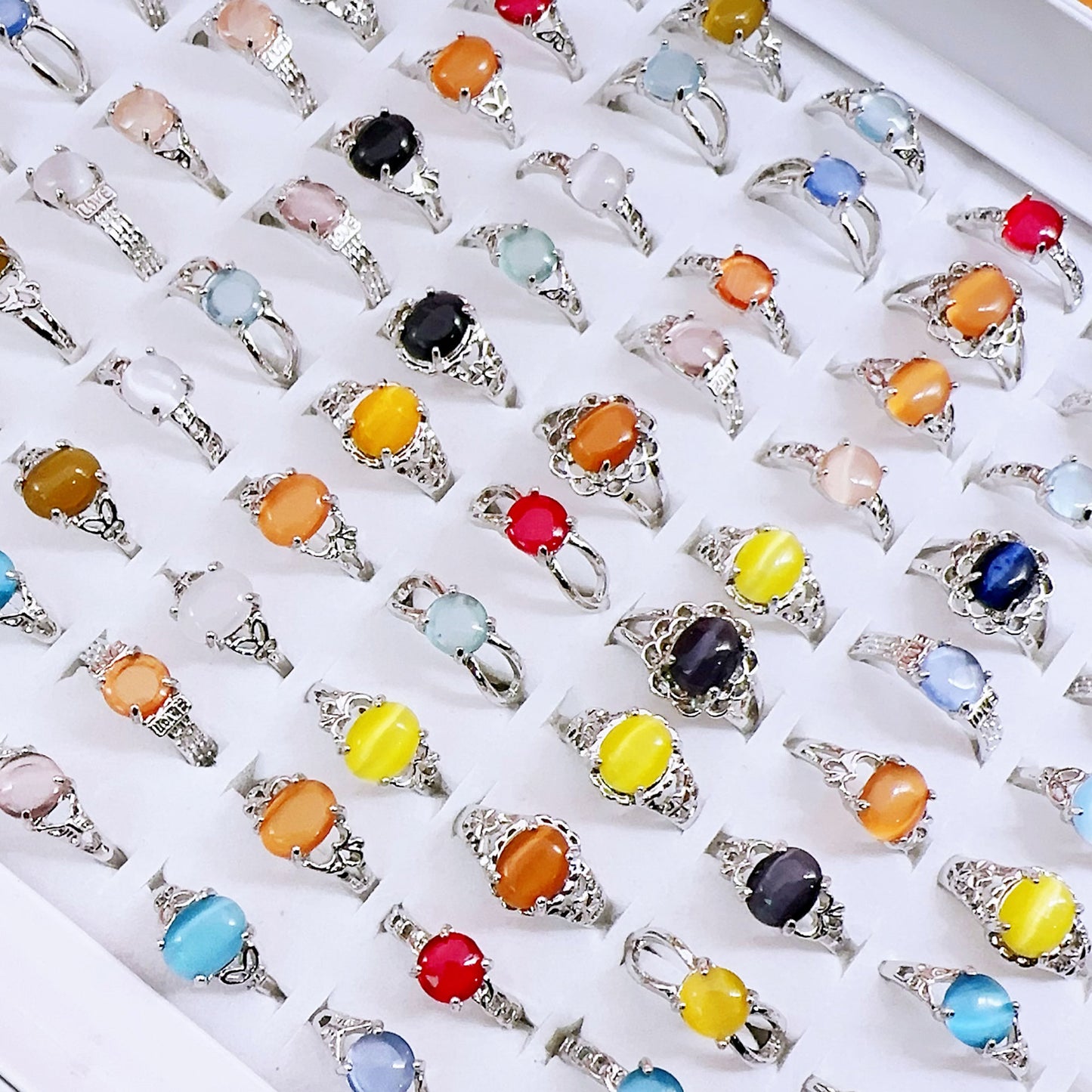 Mixed Cat's Eye Women's Rings