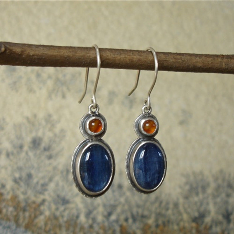 Bohemian simple rhinestone earrings