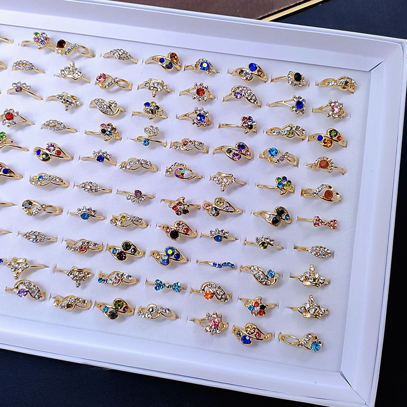 Mixed Rhinestone Rings
