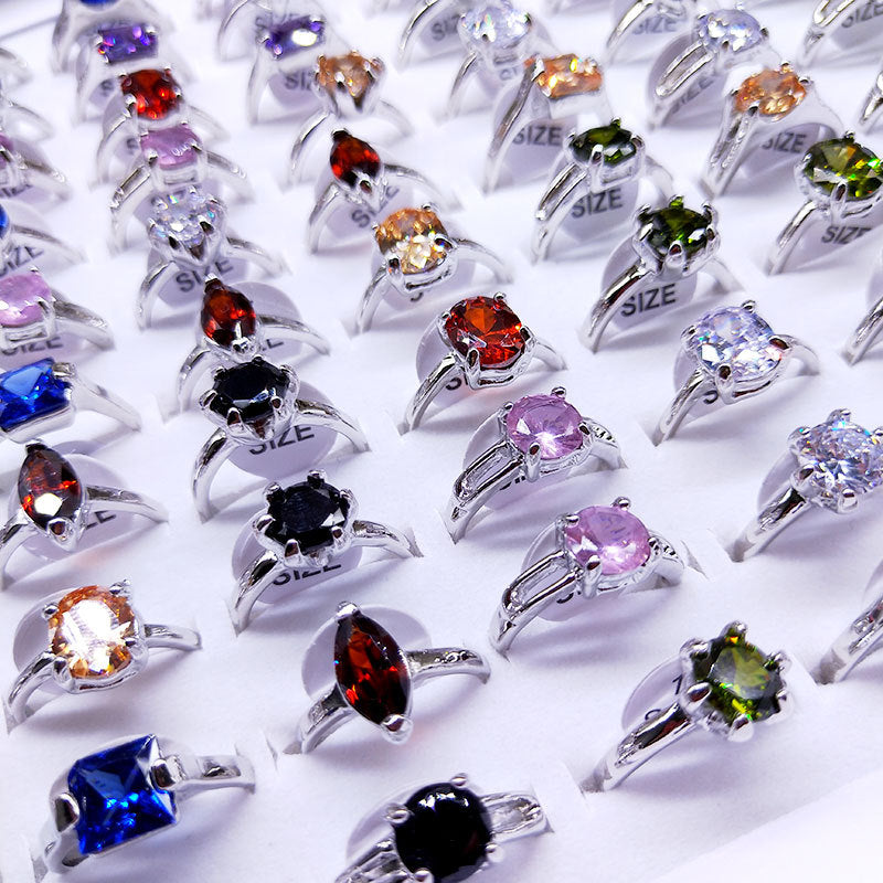 Mixed Fashion Zirconia Rings