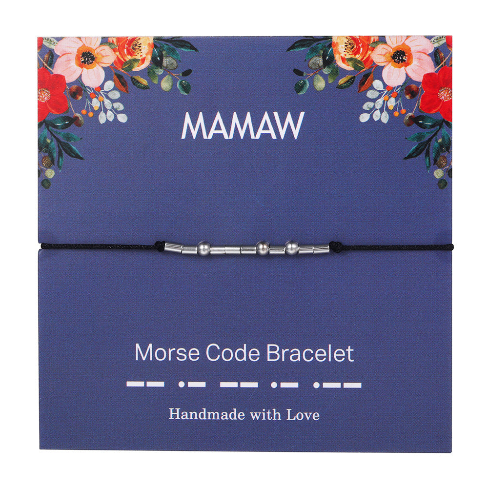 "ADORE YOU" Handmade Morse Code Bracelets