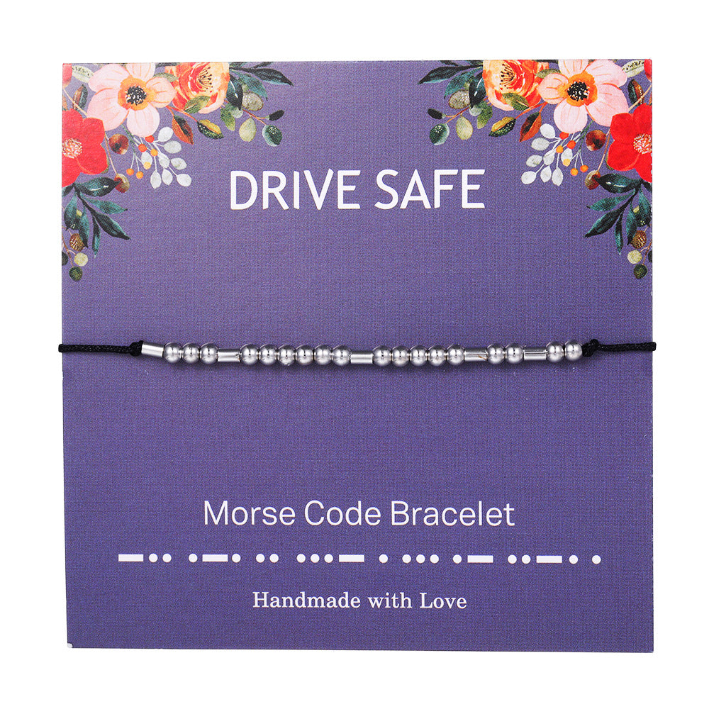 "ADORE YOU" Handmade Morse Code Bracelets