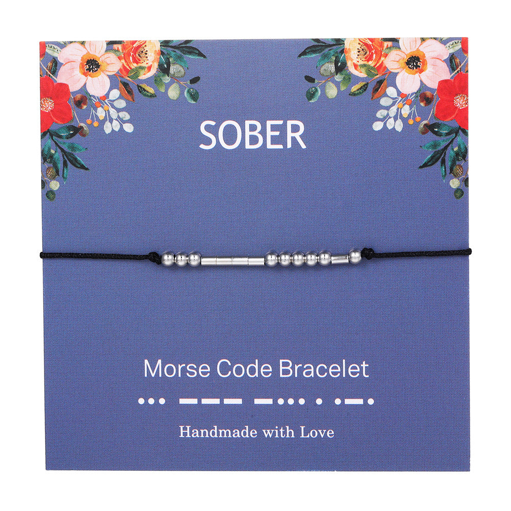 "ADORE YOU" Handmade Morse Code Bracelets