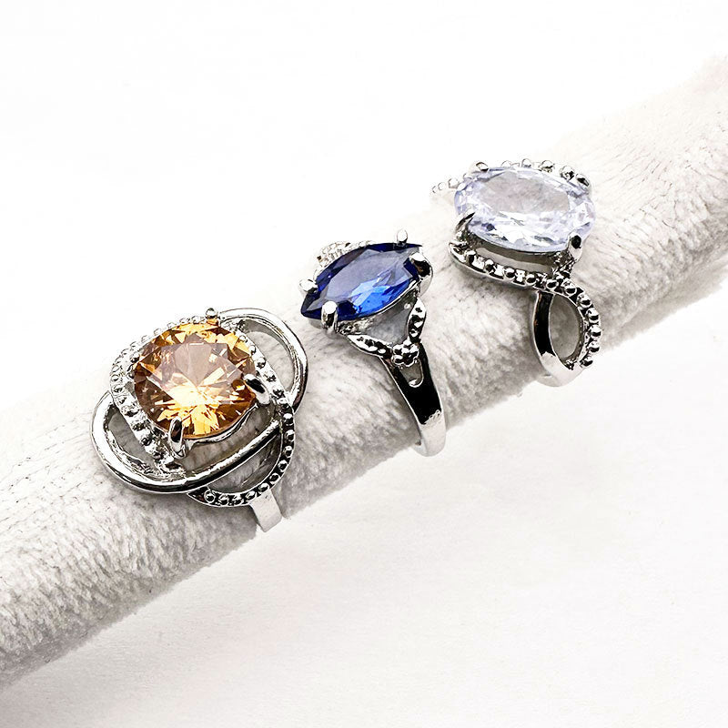 Mixed Fashion Zirconia Rings
