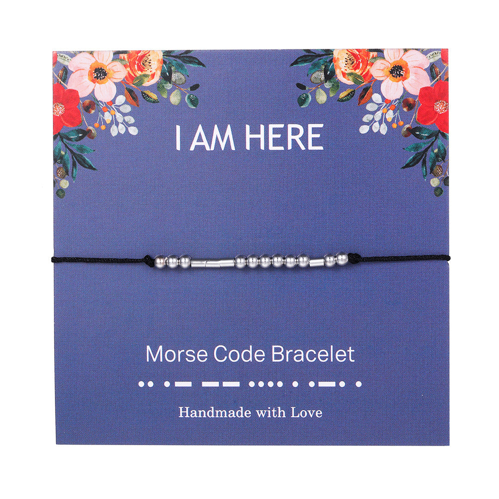 "ADORE YOU" Handmade Morse Code Bracelets