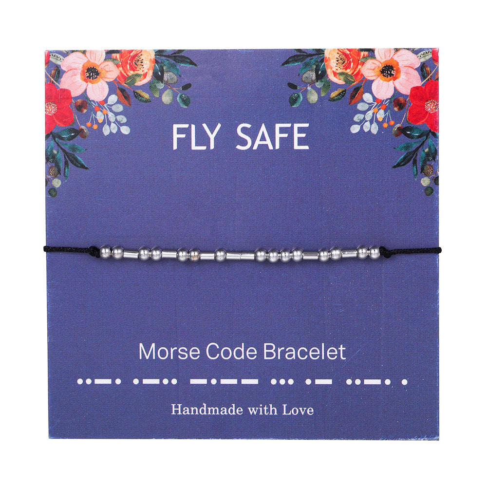 "ADORE YOU" Handmade Morse Code Bracelets