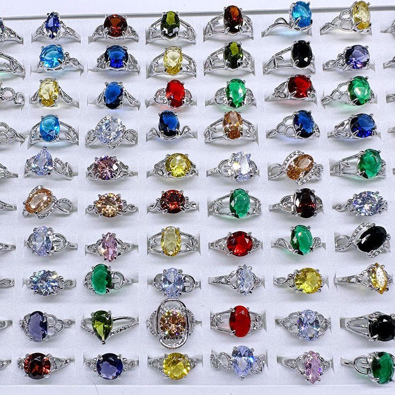 Mixed Fashion Zirconia Rings