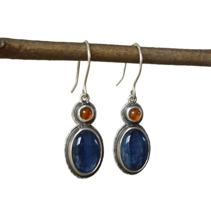 Bohemian simple rhinestone earrings