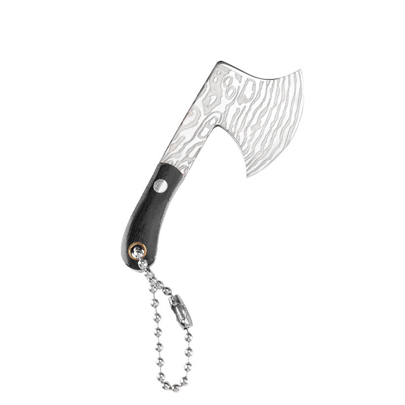 Damascus Pattern Mini Knife with Protective Sleeve