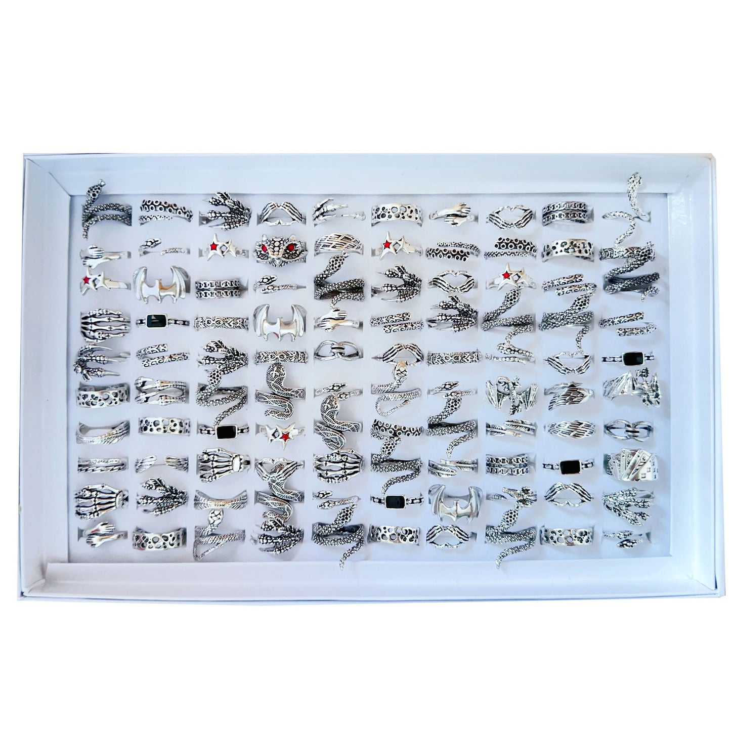 Mixed Snake-Shaped Dragon Claw Rings