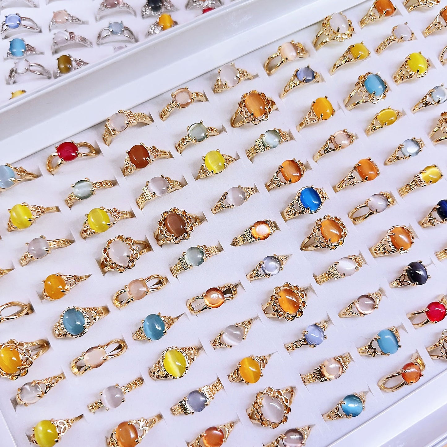 Mixed Cat's Eye Women's Rings