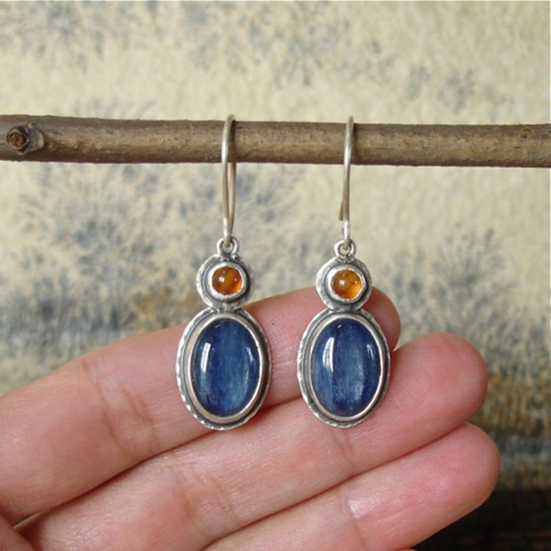 Bohemian simple rhinestone earrings