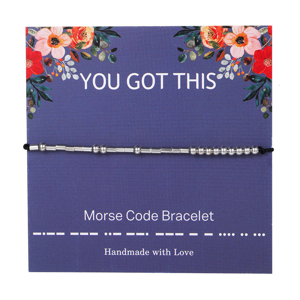 "ADORE YOU" Handmade Morse Code Bracelets