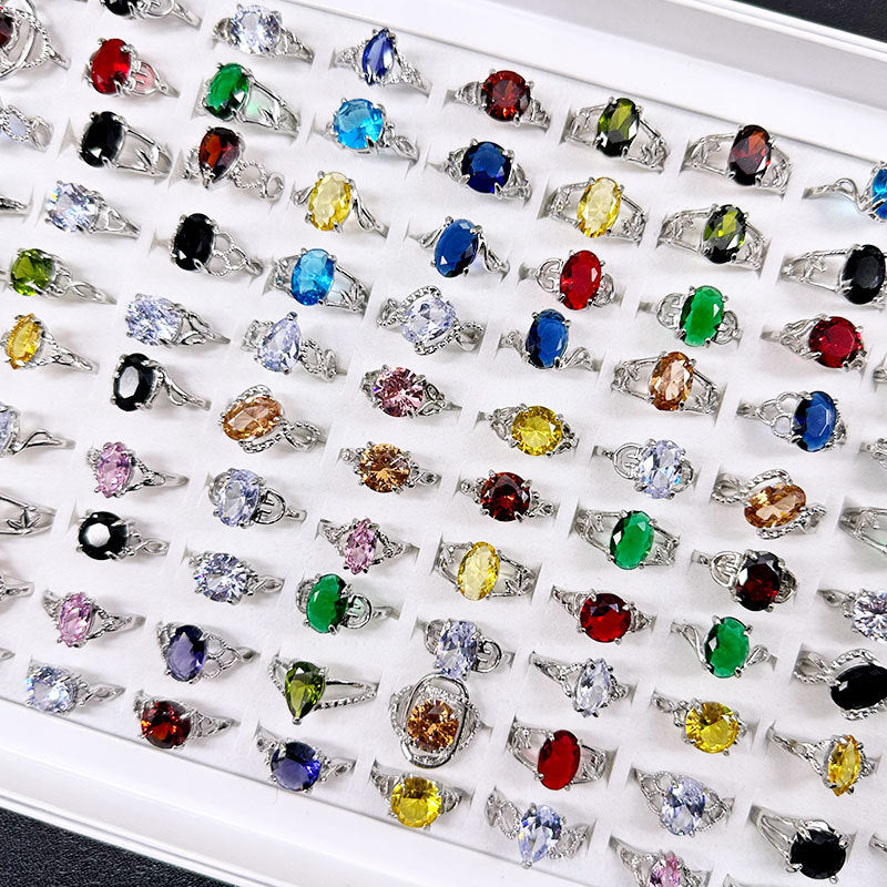Mixed Fashion Zirconia Rings
