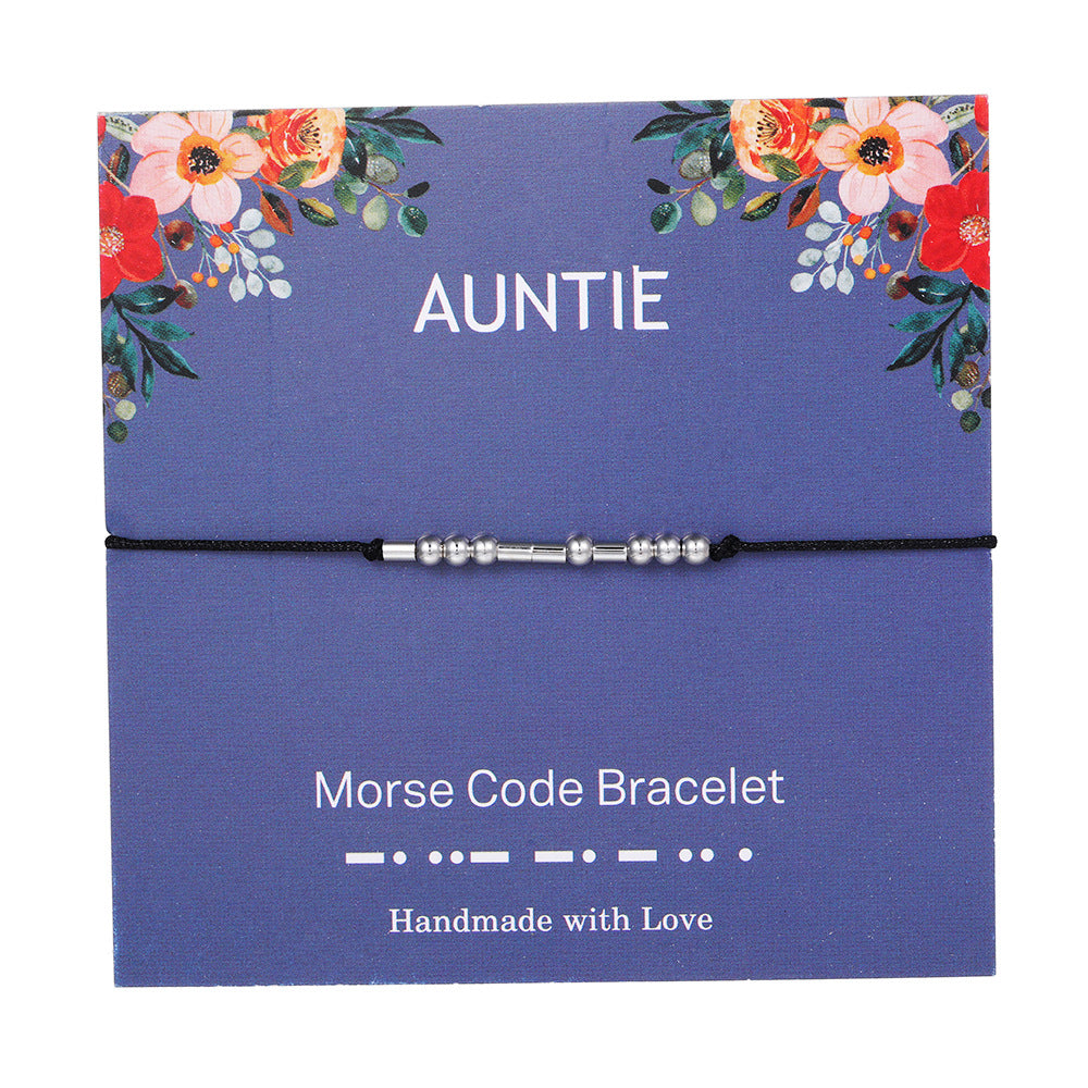 "ADORE YOU" Handmade Morse Code Bracelets