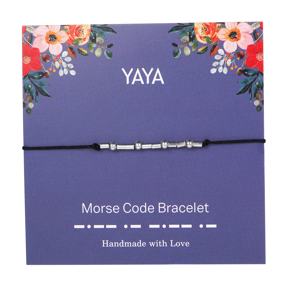 "ADORE YOU" Handmade Morse Code Bracelets