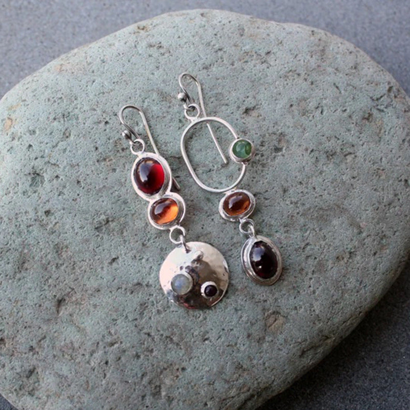 Vintage Asymmetrical Handmade Women's Earrings