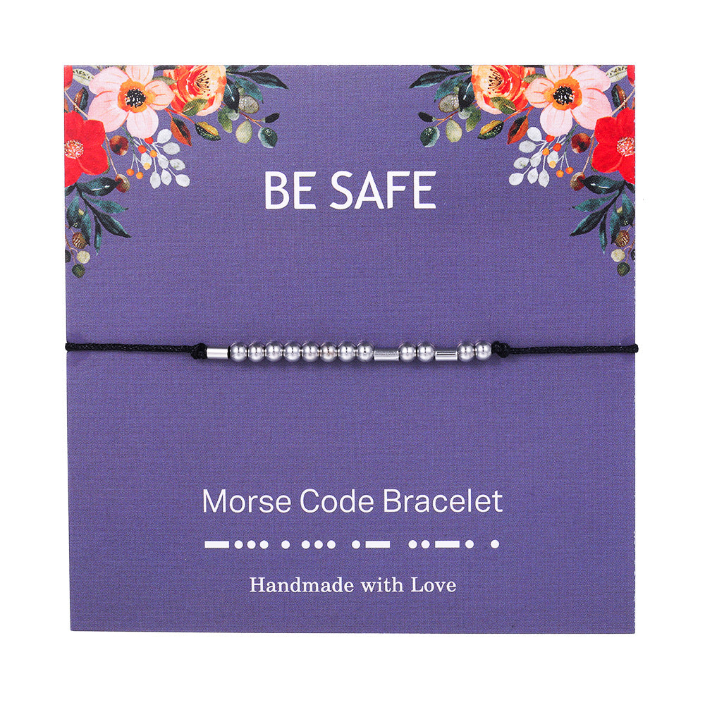 "ADORE YOU" Handmade Morse Code Bracelets