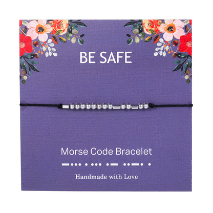 "ADORE YOU" Handmade Morse Code Bracelets