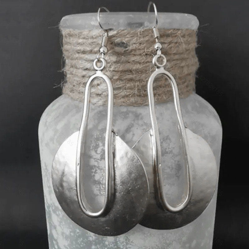 Vintage Geometric Spiral Earrings