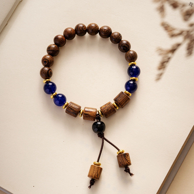 Colored Glazed Ceramic Elastic Bracelets