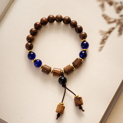 Colored Glazed Ceramic Elastic Bracelets