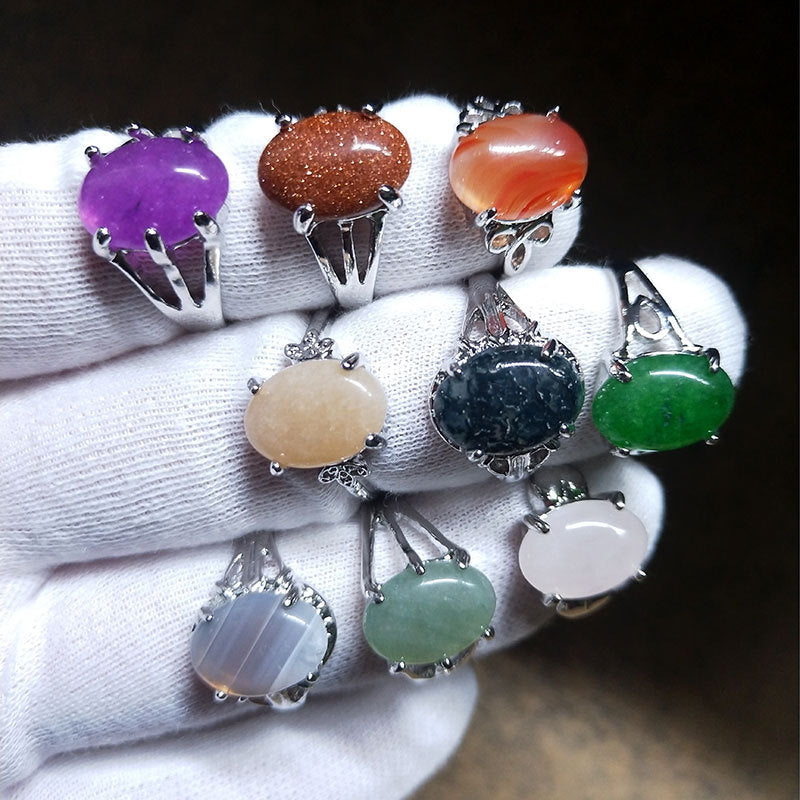 Mixed Stone Alloy Rings