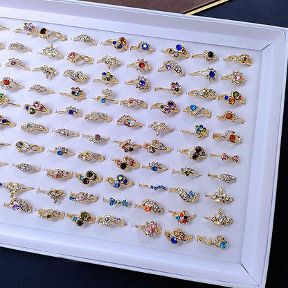 Mixed Rhinestone Rings