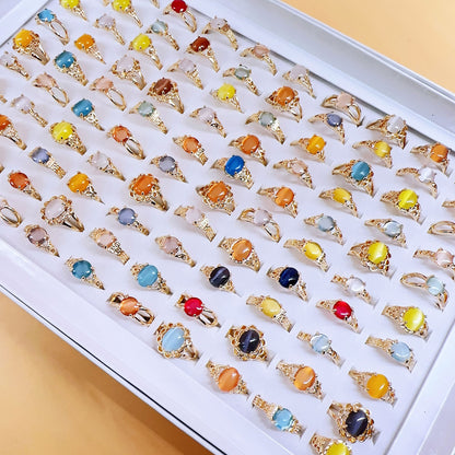 Mixed Cat's Eye Women's Rings