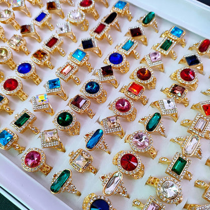 Mixed Fashion Rhinestone Rings