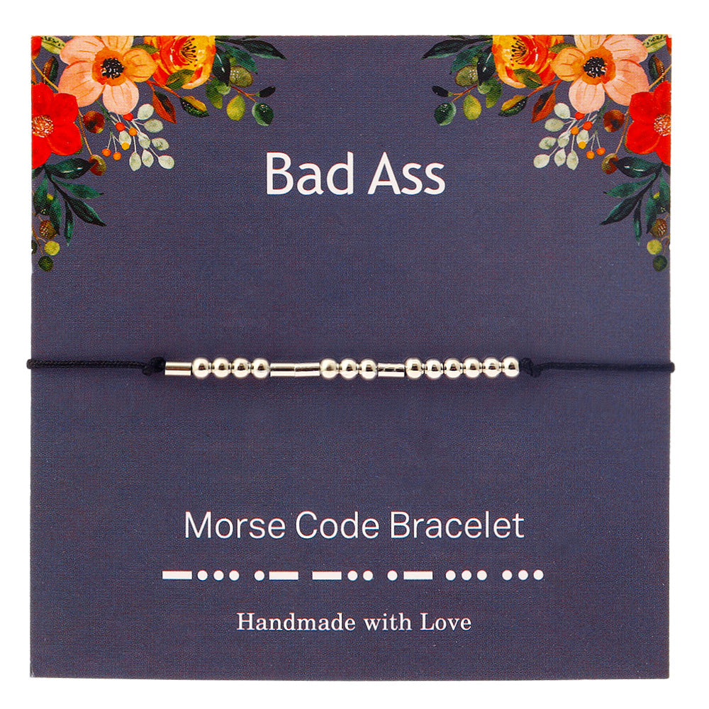 “Fuck Off”Morse Code Bracelets
