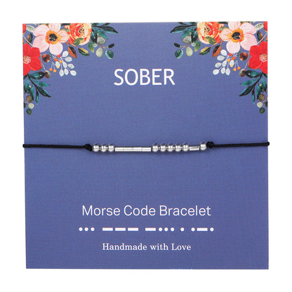 "ADORE YOU" Handmade Morse Code Bracelets