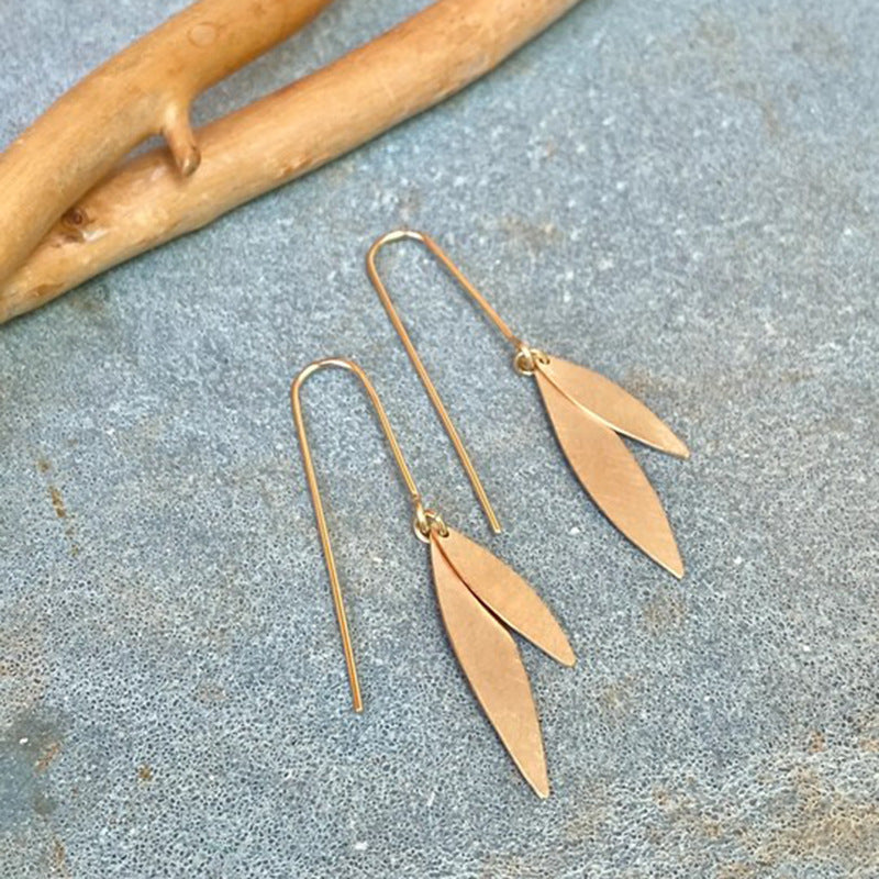 Vintage Geometric Spiral Earrings