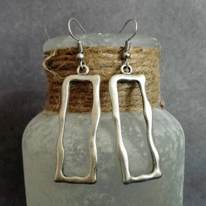 Vintage Geometric Spiral Earrings