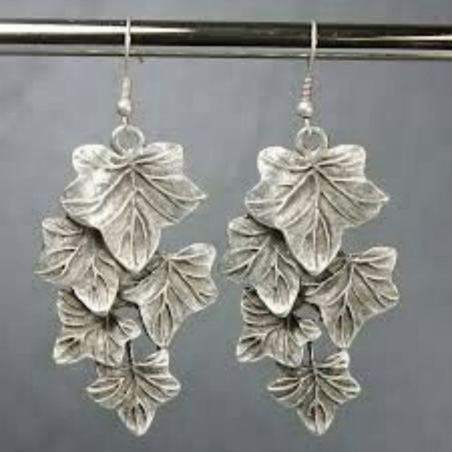 Vintage Geometric Spiral Earrings
