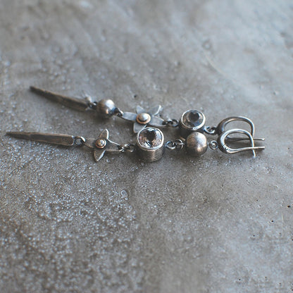 Tassel Vintage Unique Rhinestone Star Earrings