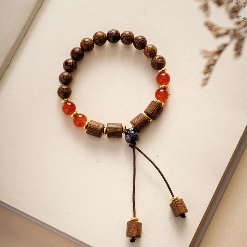 Colored Glazed Ceramic Elastic Bracelets