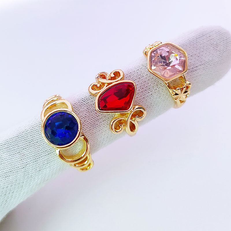 Mixed Colored Glass Women's Rings