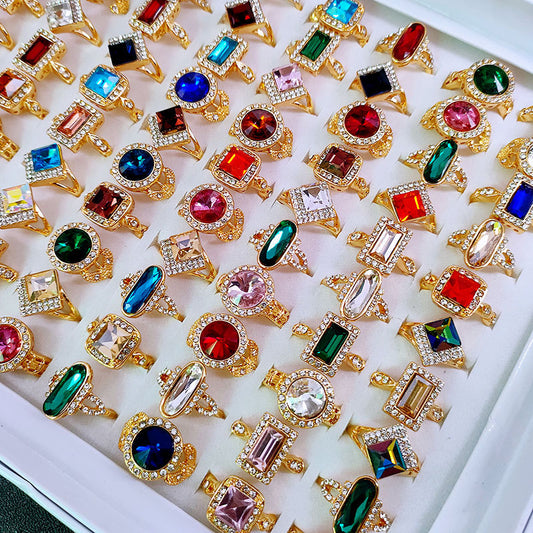 Mixed Fashion Rhinestone Rings