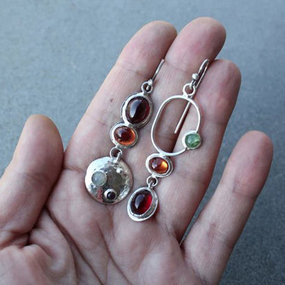 Vintage Asymmetrical Handmade Women's Earrings