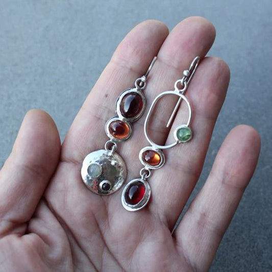 Vintage Asymmetrical Handmade Women's Earrings