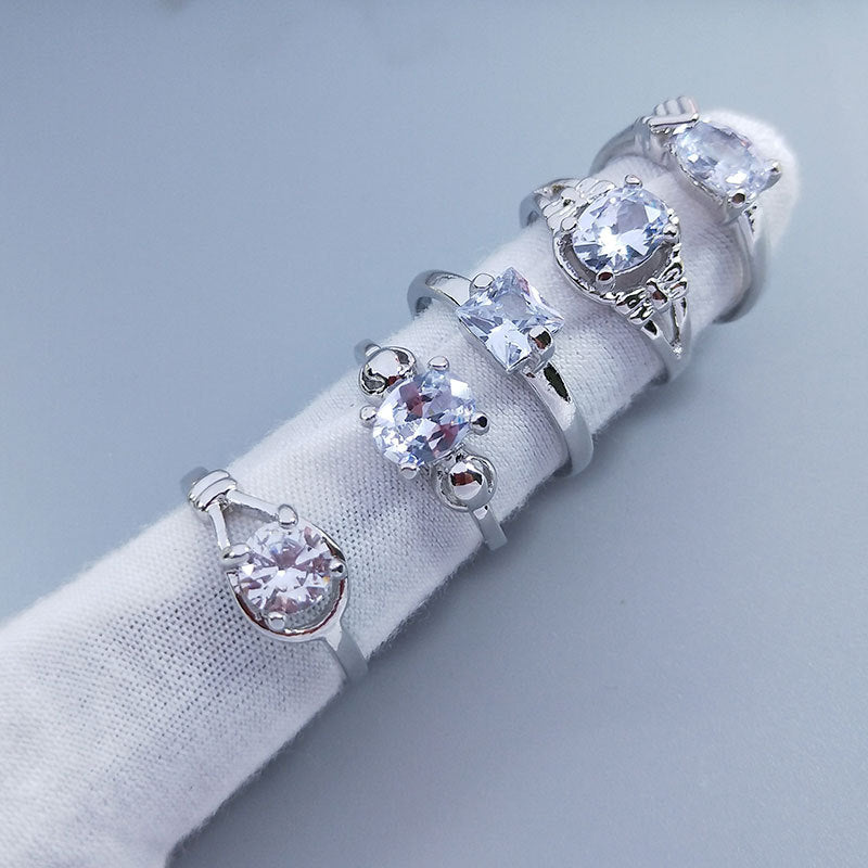 Mixed Zirconia Women's Rings