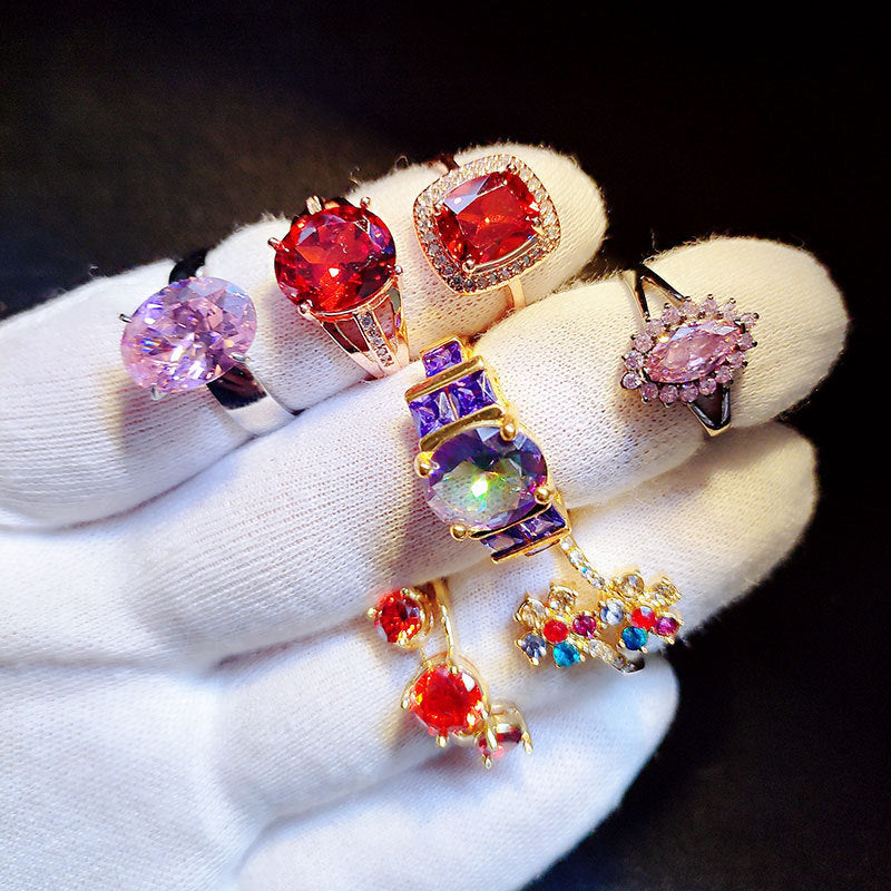 Mixed Zirconia Women's Rings