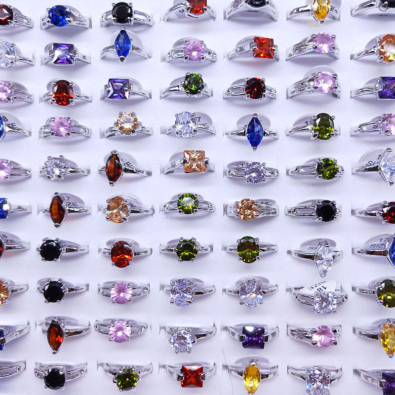 Mixed Fashion Zirconia Rings