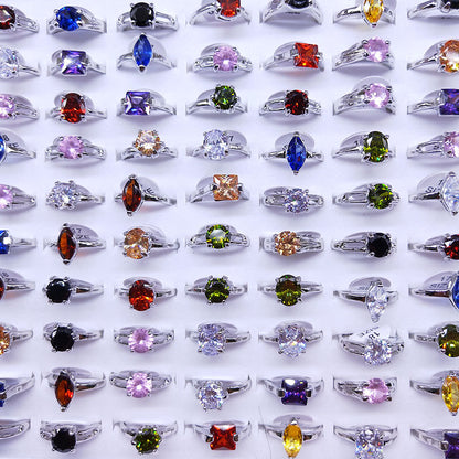 Mixed Fashion Zirconia Rings