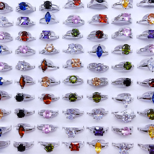 Mixed Fashion Zirconia Rings