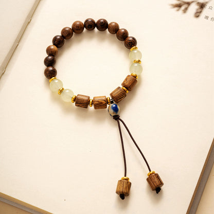 Colored Glazed Ceramic Elastic Bracelets