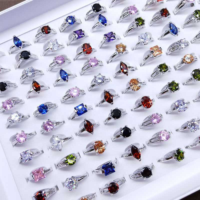 Mixed Fashion Zirconia Rings
